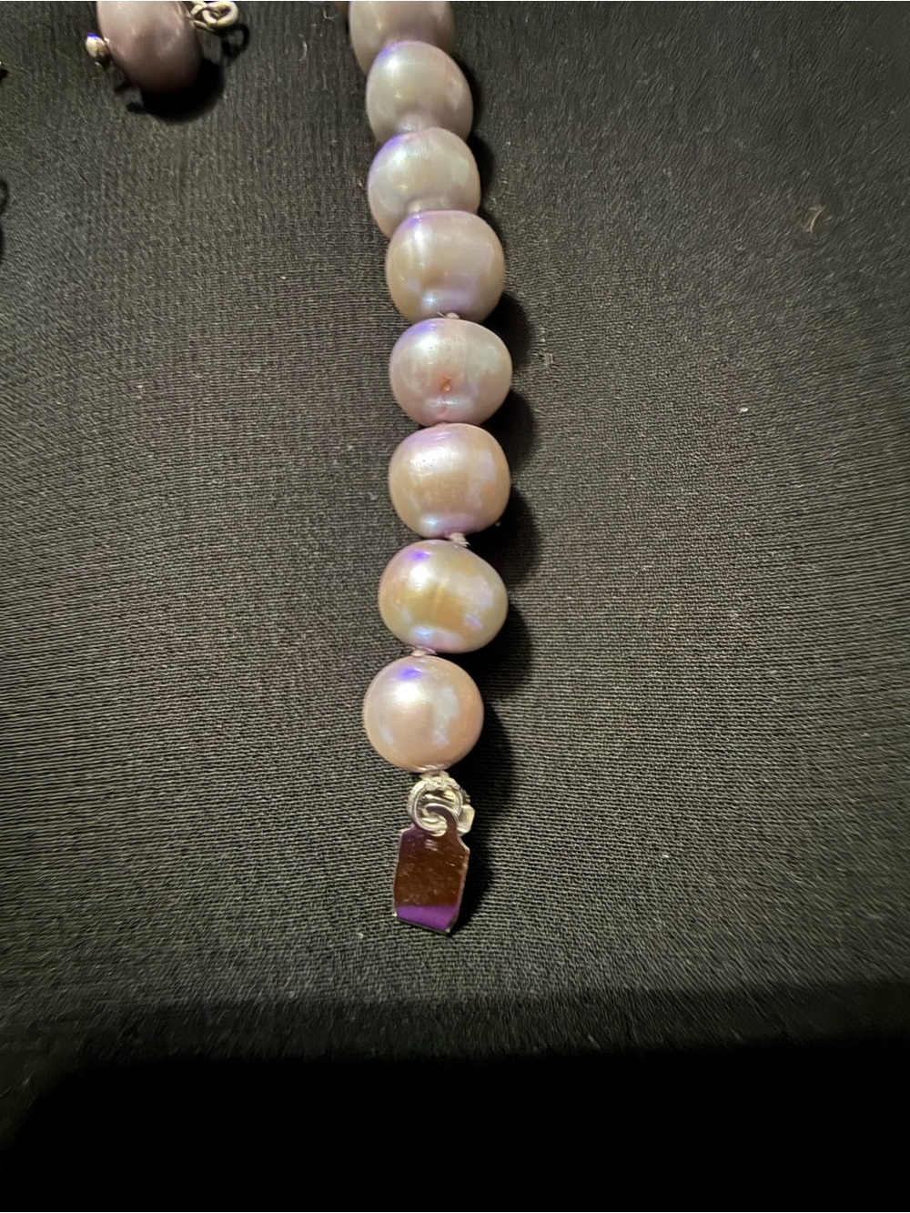 Classic Silver Pearl Necklace, Bracelet & Earring Set - Elegant Women Jewelry - Picture 5 of 7